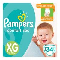 FRALDA PAMPERS CONFORT SEC XG - 34 UNIDADES - 1
