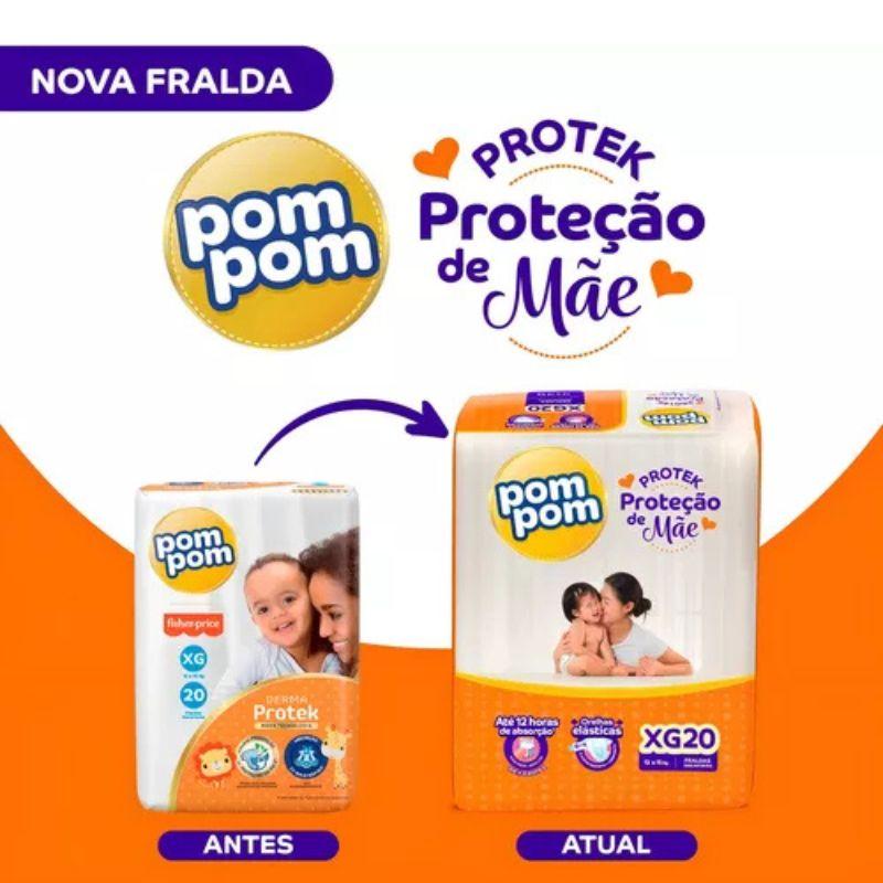 FRALDA POM POM DERMA PROTEK XG - 20 UNIDADES - 3