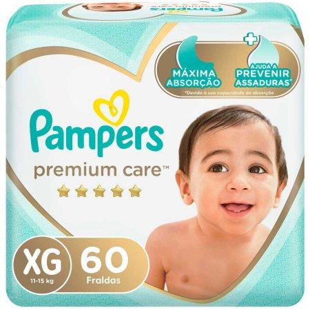 Fralda Pampers Premium Care XG 60 Unidades - 1