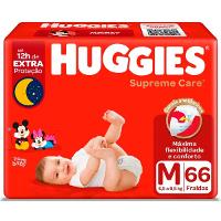 Fraldas Huggies Supreme Care Hiper M Com 66 Unidades - 1