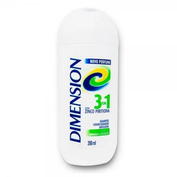 SHAMPOO DIMENSION ANTICASPA 3 EM 1 CABELOS OLEOSOS 200ML - 1