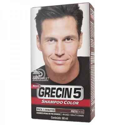 SHAMPOO COLOR GRECIN 5 TONALIZANTE MASCULINO PRETO 1 UNIDADE