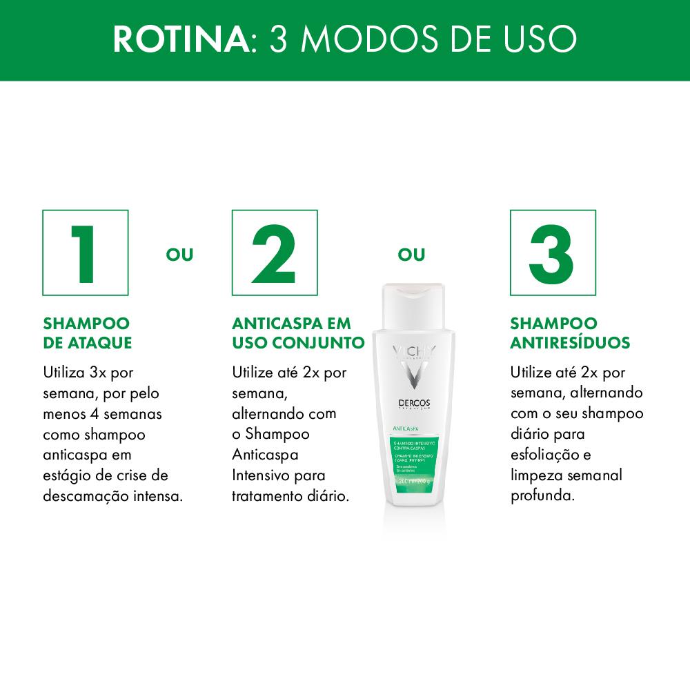 SHAMPOO ESFOLIANTE ANTICASPA COM ÁCIDO SALICÍLICO VICHY DERCOS MICROPEEL 150ml - 8