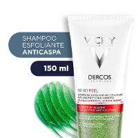 SHAMPOO ESFOLIANTE ANTICASPA COM ÁCIDO SALICÍLICO VICHY DERCOS MICROPEEL 150ml - 1