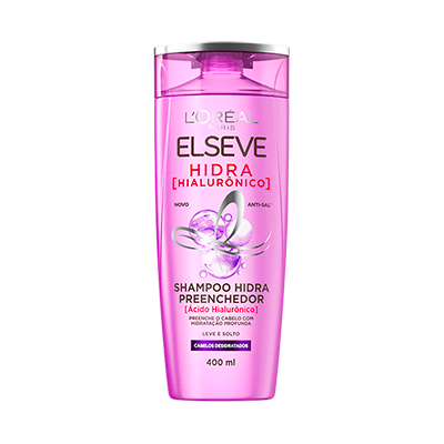 SHAMPOO ELSEVE HIDRA PREENCHEDOR HIALURÔNICO COM 400ML - 1