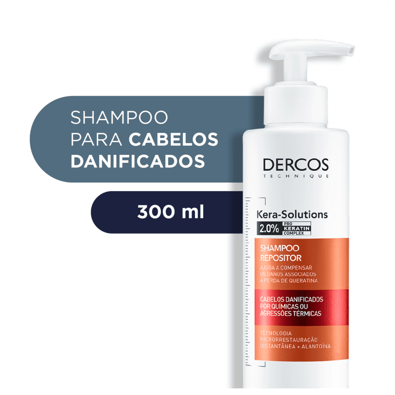 VICHY DERCOS KERA-SOLUTIONS SHAMPOO 300ML - 2