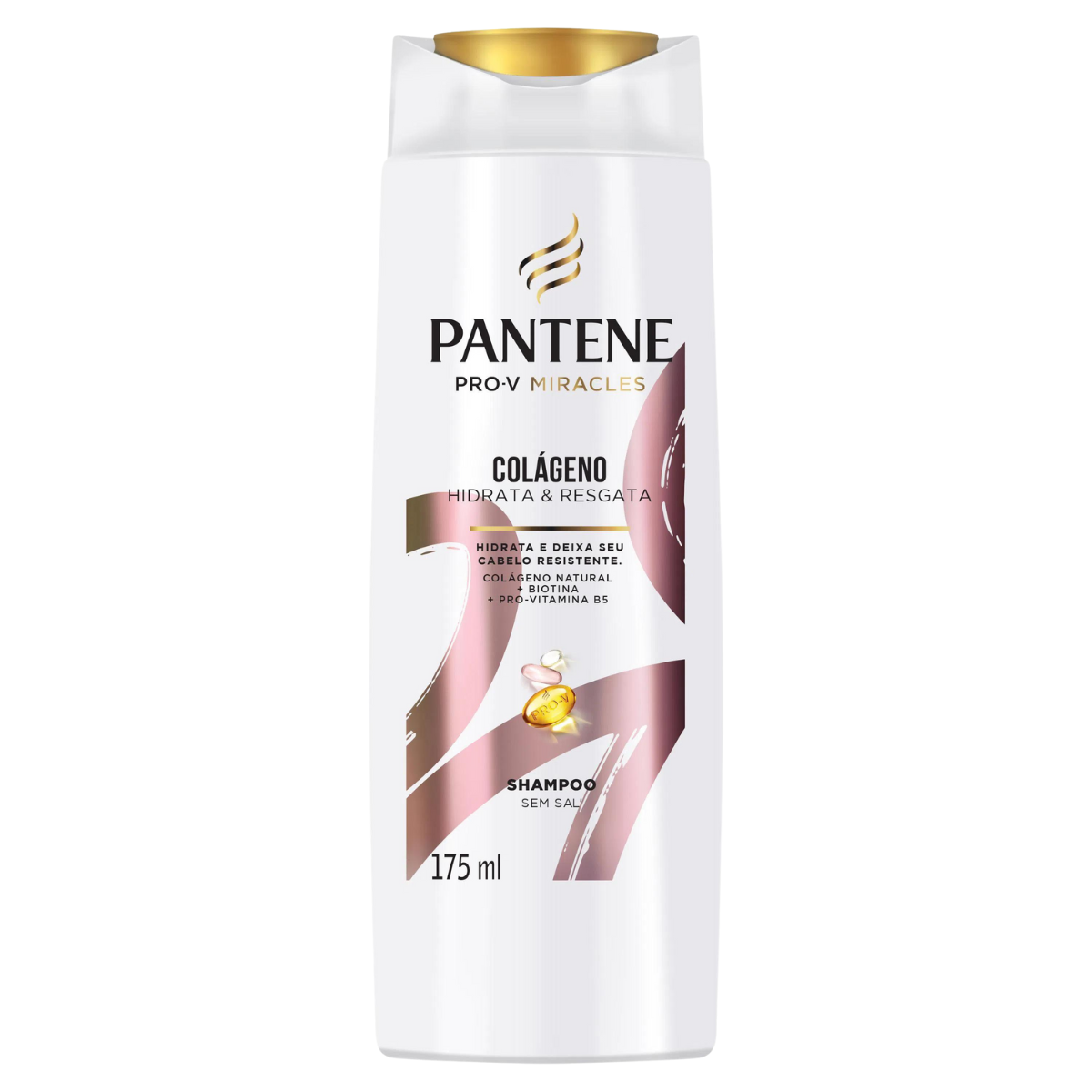SHAMPOO PANTENE PRO-V COLÁGENO HIDRATA E RESGATA 175ML - 1