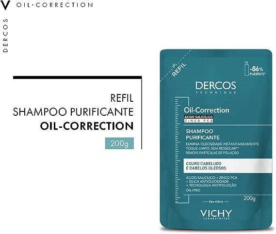 Vichy Dercos Oil-Correction Shampoo Purificante Refil 200g - 7