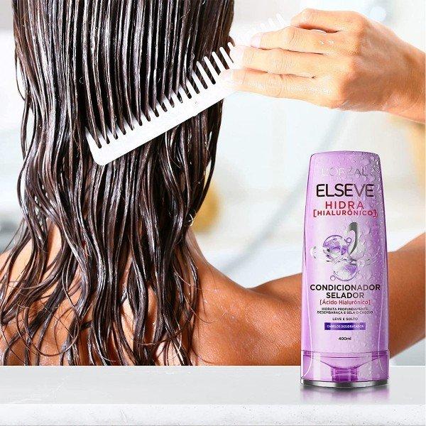 CONDICIONADOR ELSEVE HIDRA SELADOR HIALURÔNICO COM 400ML - 3