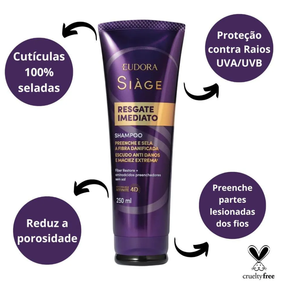 Shampoo Siàge Resgate Imediato 250ml - 2