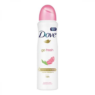 DESODORANTE ANTITRANSPIRANTE AEROSOL DOVE GO FRESH ROMÃ & VERBENA 150ML