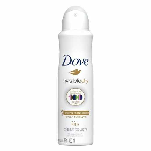 DESODORANTE ANTITRANSPIRANTE FEMININO AEROSOL DOVE INVISIBLE DRY 150ML - 1