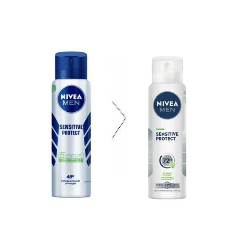 Nivea Desodorante Antitranspirante Aerosol Men Sensitive Protect 150ml - 2