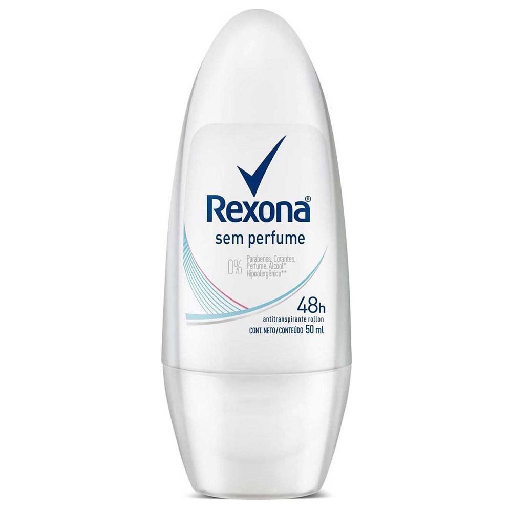 DESODORANTE ROLL ON REXONA WOMEN SEM PERFUME 50ML - 1