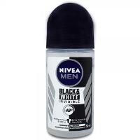 DESODORANTE ANTITRANSPIRANTE ROLL-ON NIVEA MEN INVISIBLE BLACK & WHITE 50ML - 1