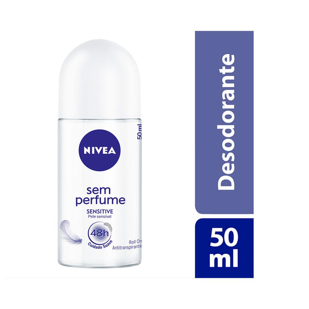 DESODORANTE ANTITRANSPIRANTE ROLL-ON NIVEA SEM PERFUME 50ML - 2