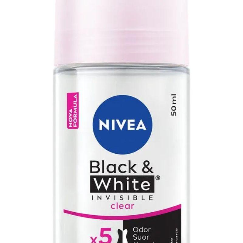 Desodorante Antitransprante Roll-on Nivea Invisible Black & White Clear Feminino 50ml - 2