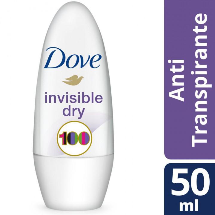 DESODORANTE DOVE ROLL ON INVISIBLE DRY FEMININO 50ML - 2