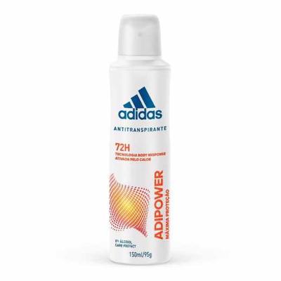 DESODORANTE AEROSSOL ANTITRANSPIRANTE ADIDAS ADIPOWER FEMININO 150ML
