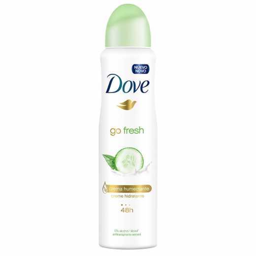 DESODORANTE ANTITRANSPIRANTE AEROSOL DOVE GO FRESH PEPINO E CHÁ VERDE 150ML - 1