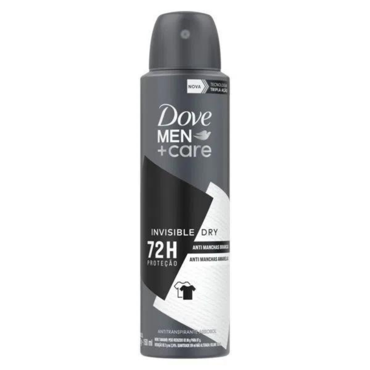 DESODORANTE MASCULINO ANTITRANSPIRANTE DOVE MEN +CARE INVISIBLE DRY AEROSOL 150ML - 1