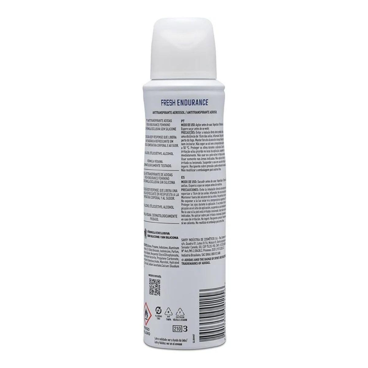 Adidas Desodorante Antitranspirante Fresh Endurance Feminino 150ml - 3