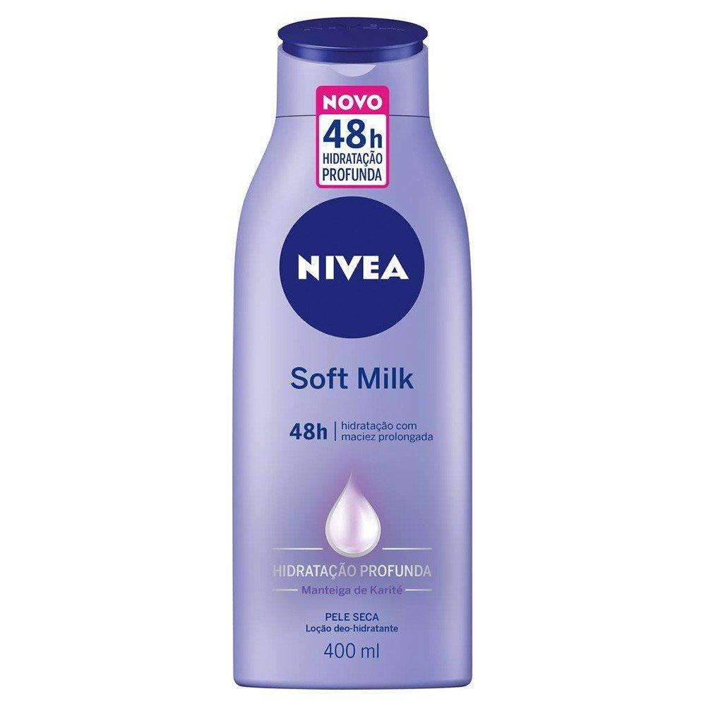 HIDRATANTE CORPORAL NIVEA SOFT MILK PELE SECA 400ML - 1