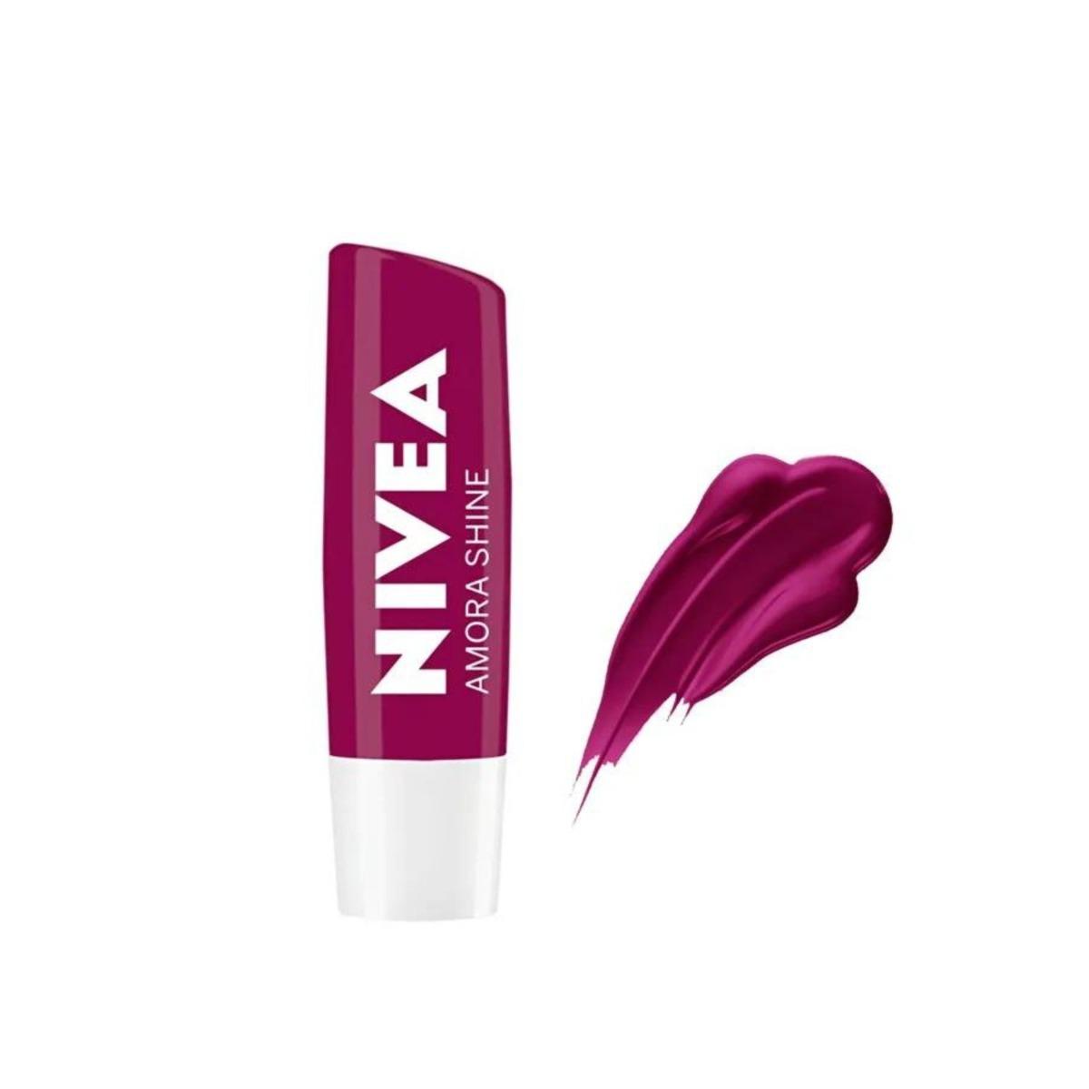 Protetor labial nivea shine amora shine 4,8g - 2
