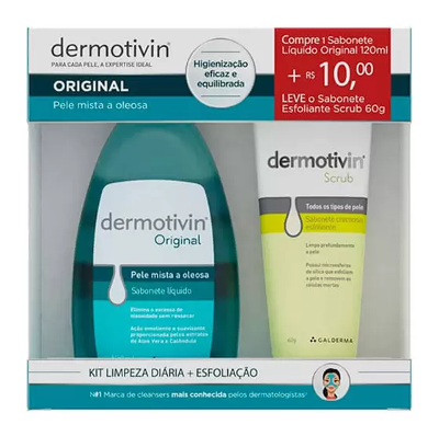 Dermotivin Original e Espuma de Limpeza Facial 120ml