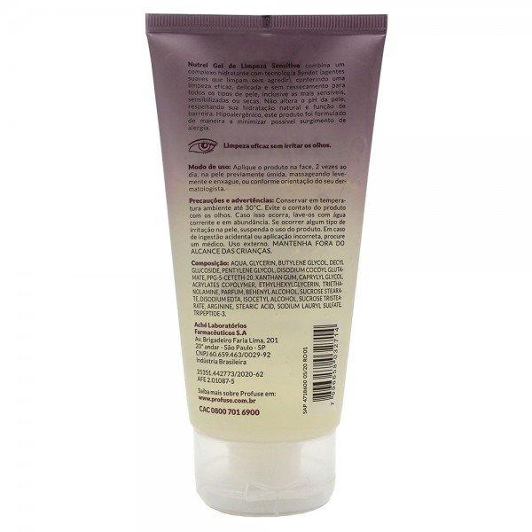 Gel de Limpeza Facial Profuse Nutrel Sensitive 150ml - 3