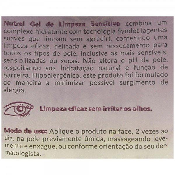 Gel de Limpeza Facial Profuse Nutrel Sensitive 150ml - 4