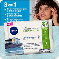 NIVEA 3 em 1 Ação Refrescante Lenço Demaquilante 25 Unidades - 4