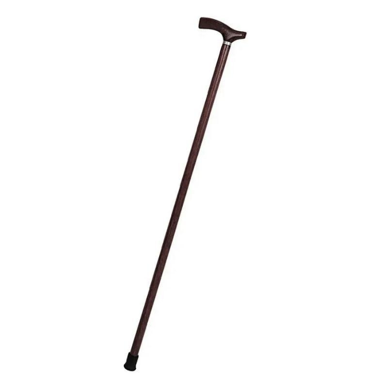 BENGALA DE MADEIRA TRADICIONAL CASTANHO COM ANEL T23 INDAIÁ - 3