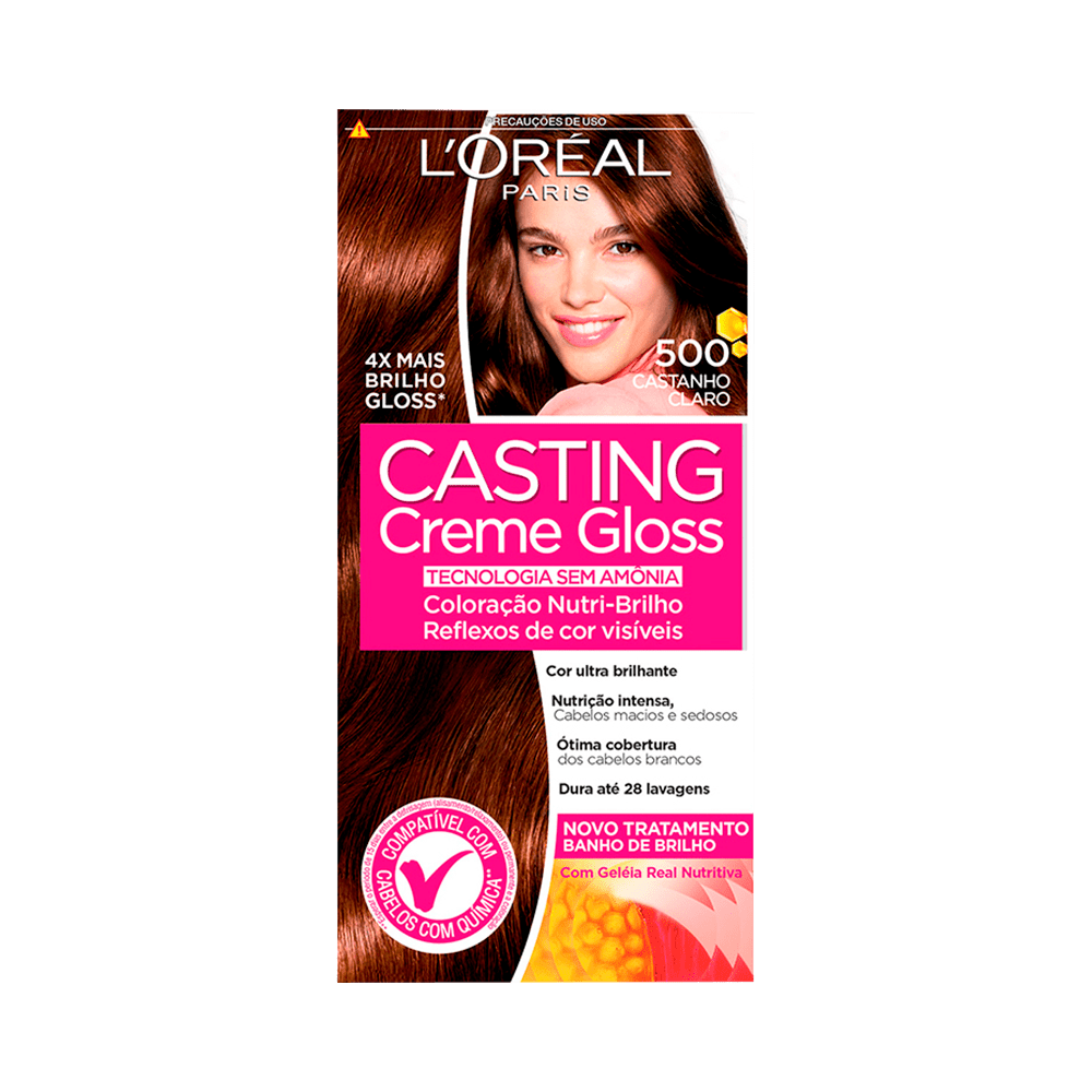 TINTURA SEMI-PERMANENTE CASTING CREME GLOSS 500 CASTANHO CLARO - 1