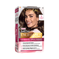TINTURA PERMANENTE IMÉDIA EXCELLENCE CREME 5 CASTANHO CLARO 1 UNIDADE - 1