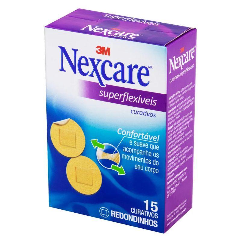 CURATIVO 3M NEXCARE SUPERFLEXÍVEIS REDONDO 15 UNIDADES - 1