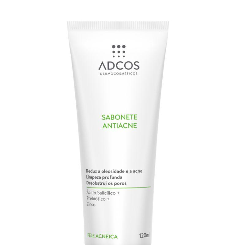SABONETE LÍQUIDO FACIAL ANTIACNE ADCOS ACNE SOLUTION COM 120ML - 2