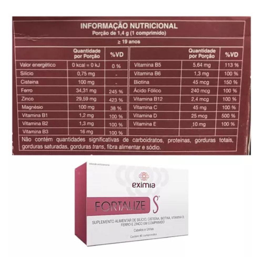 EXÍMIA FORTALIZE S CABELOS E UNHAS COM 30 COMPRIMIDOS - 2