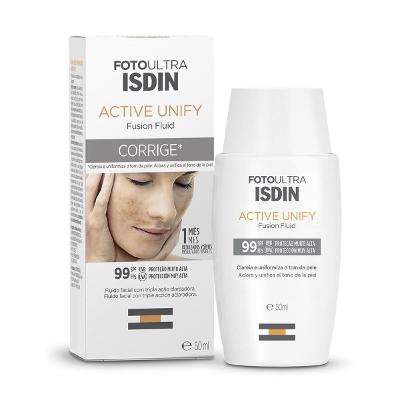 Clareador Facial Isdin FotoUltra Active Unify Fusion Fluid Color FPS99 50ml