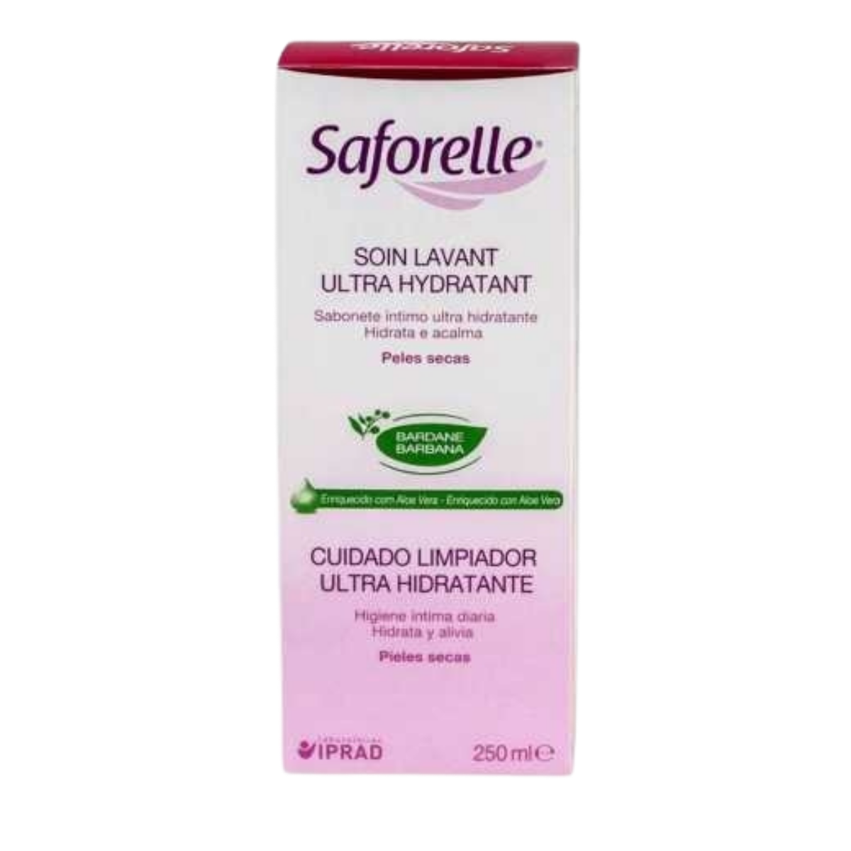 SABONETE LÍQUIDO ÍNTIMO SAFORELLE ULTRA HIDRATANTE COM 250ML - 1