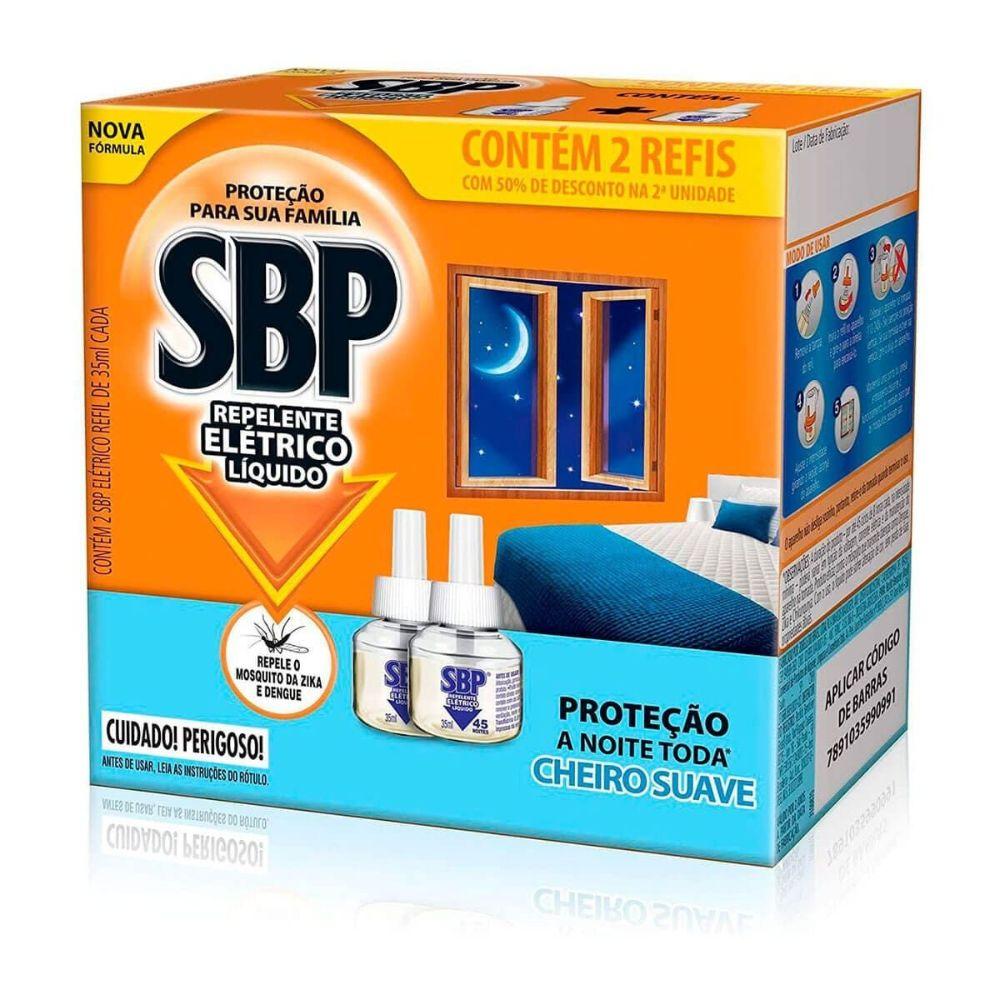 Refil Para Repelente De Tomada Sbp Cheiro Suave Com 2 Unidades de 35ml - 1
