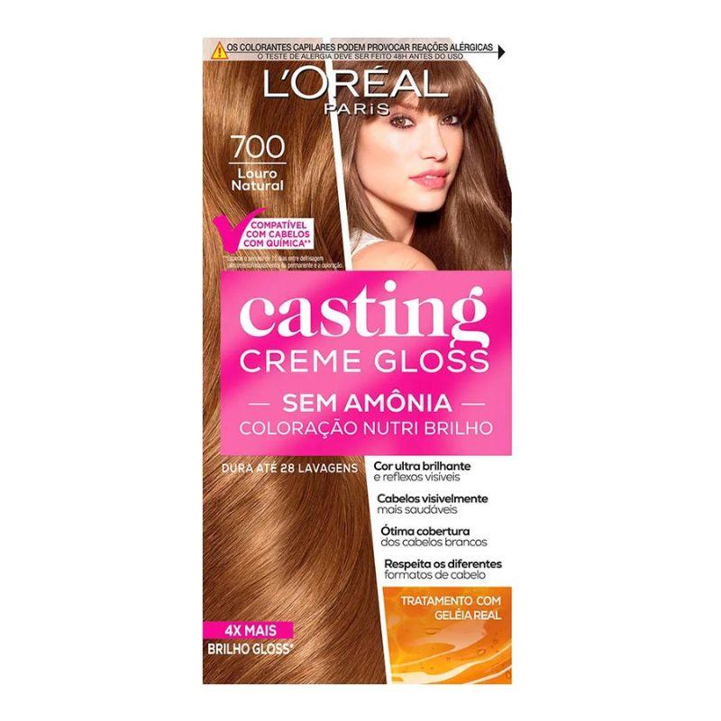 Tinta de Cabelo Casting Creme Gloss de L’Oréal Paris 700 Louro Natural 246g - 2