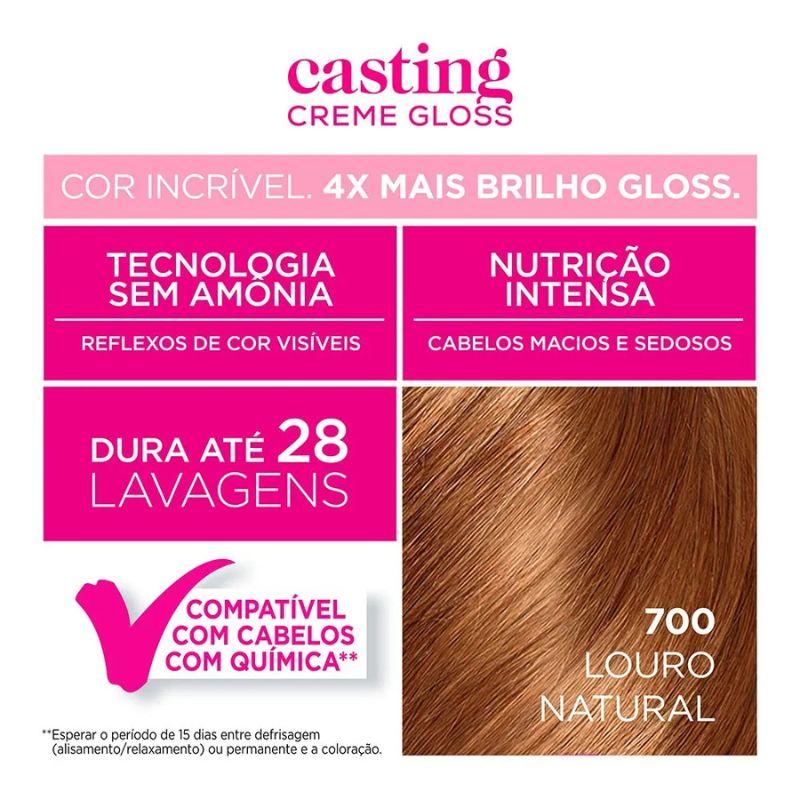 Tinta de Cabelo Casting Creme Gloss de L’Oréal Paris 700 Louro Natural 246g - 3