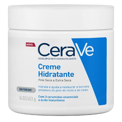 CREME HIDRATANTE CORPORAL COM HIDRATAÇÃO 24HS E TEXTURA CREMOSA CERAVE 454G