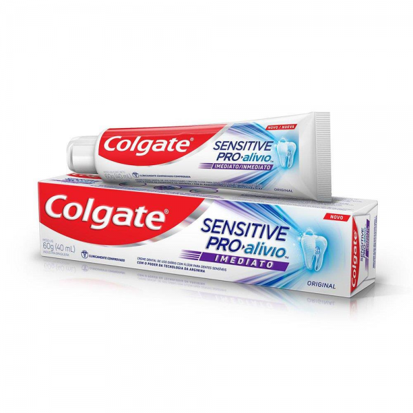 CREME DENTAL COLGATE SENSITIVE PRO ALIVIO IMEDIATO ORIGINAL 60G - 1
