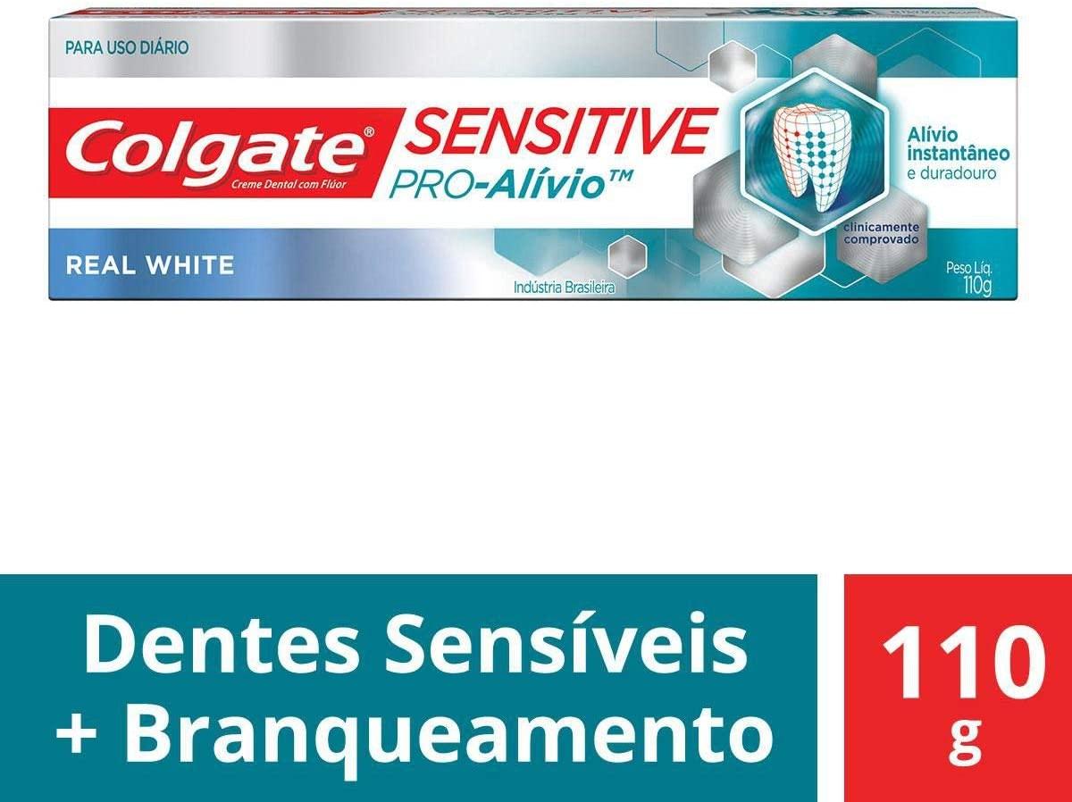 CREME DENTAL COLGATE SENSITIVE PRO-ALÍVIO REAL WHITE 110G - 1