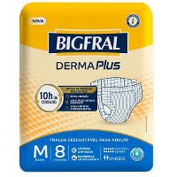 FRALDA DESCARTÁVEL PARA ADULTO BIGFRAL DERMA PLUS M - 8 UNIDADES - 2