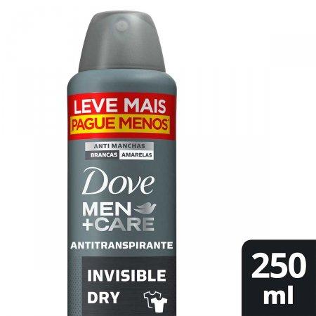 Desodorante Antitranspirante Aerosol Dove Men+ Care Invisible Dry com 250ml - 1