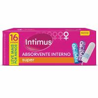 ABSORVENTE INTERNO INTIMUS SUPER 16 UNIDADES LEVE MAIS POR MENOS - 1