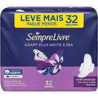 Absorvente Sempre Livre Adapt Plus Noite E Dia Suave Com Abas E 32 Unidades - 1